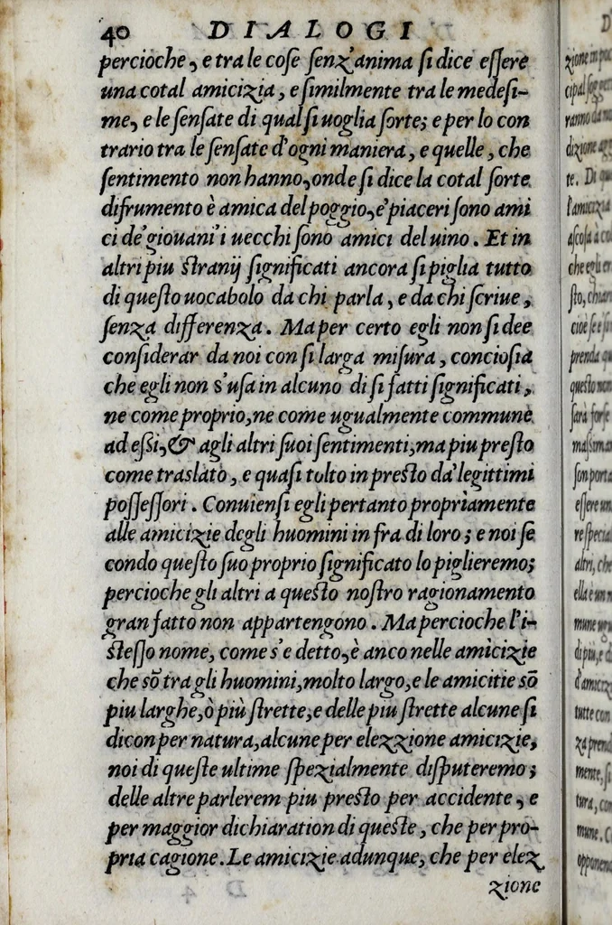 An illustration from De dialogi d'amicizia, 1564, leaf 64