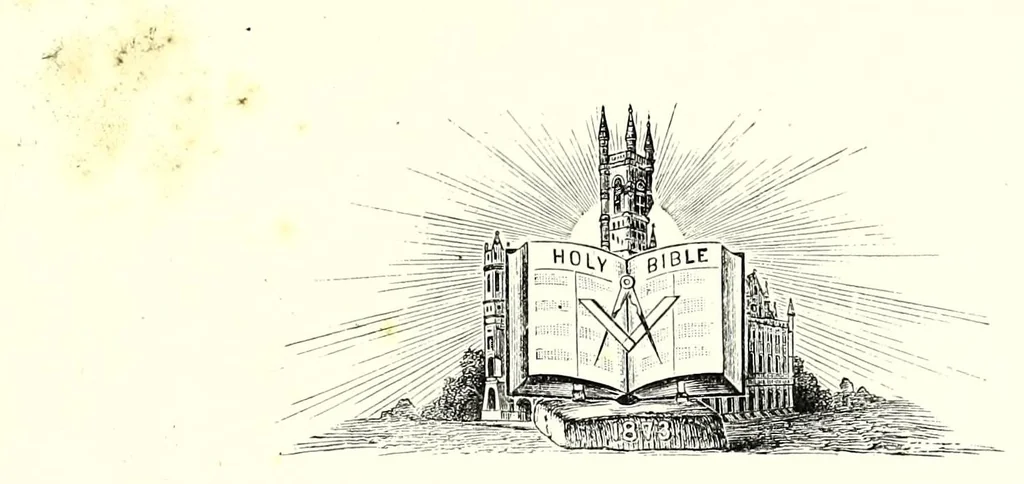 An illustration from Dedication memorial of the new masonic temple, Philadelphia, September 26th, 29th, 30th, 1873, 1875, leaf 73