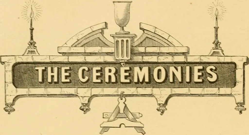 An illustration from Dedication memorial of the new Masonic temple, Boston, 1868, leaf 49