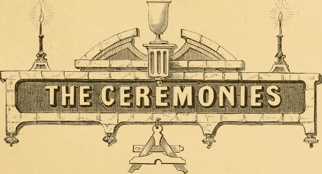 An illustration from Dedication memorial of the new Masonic temple, Boston, 1868, leaf 94