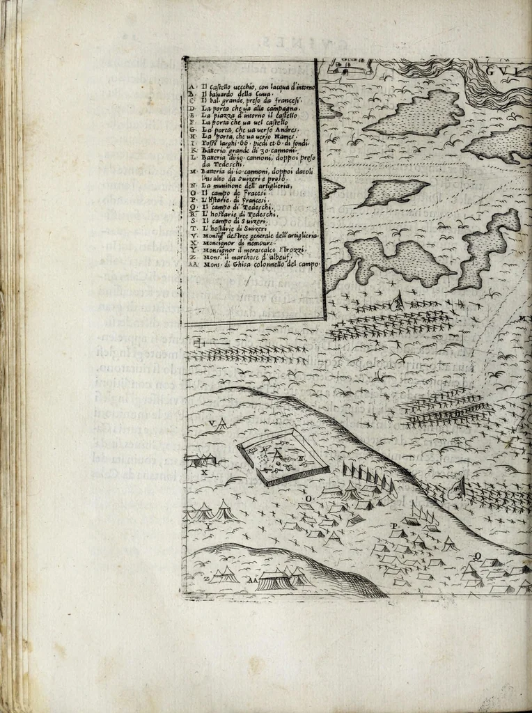 An illustration from De' disegni delle piv illvstri città et fortezza del mondo. la quale ne contiene cinquanta : con vna breve historia delle origini et accidenti loro, secondo l'ordine de' tempi, 1569, leaf 162
