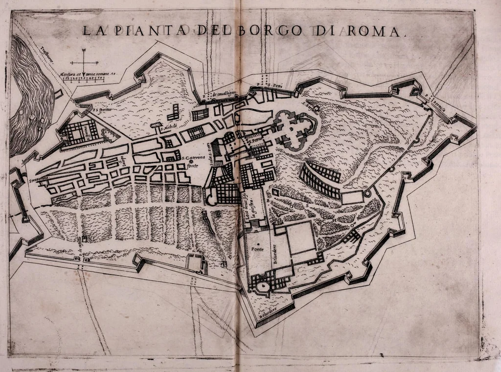 An illustration from De' disegni delle piv illvstri città et fortezza del mondo. la quale ne contiene cinquanta : con vna breve historia delle origini et accidenti loro, secondo l'ordine de' tempi, 1569, leaf 53