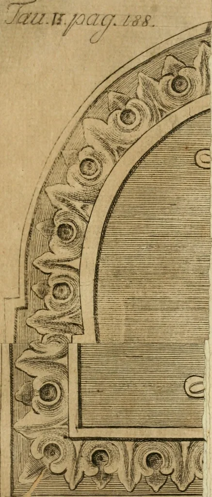 An illustration from De' dittici degli antichi profani, e sacri libri III : coll' appendice d'alcuni necrologj, e calendarj finora non pubblicati, 1753, leaf 224