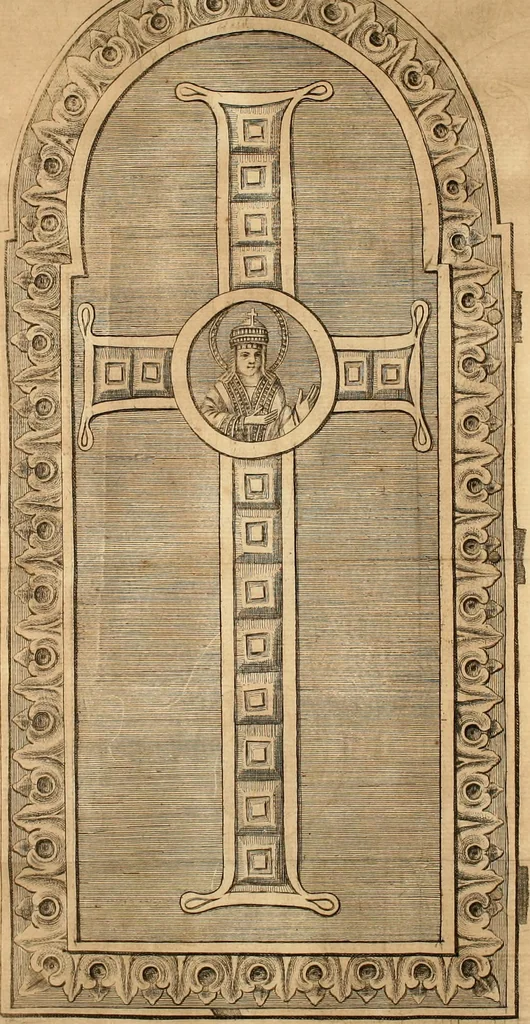 An illustration from De' dittici degli antichi profani, e sacri libri III : coll' appendice d'alcuni necrologj, e calendarj finora non pubblicati, 1753, leaf 225