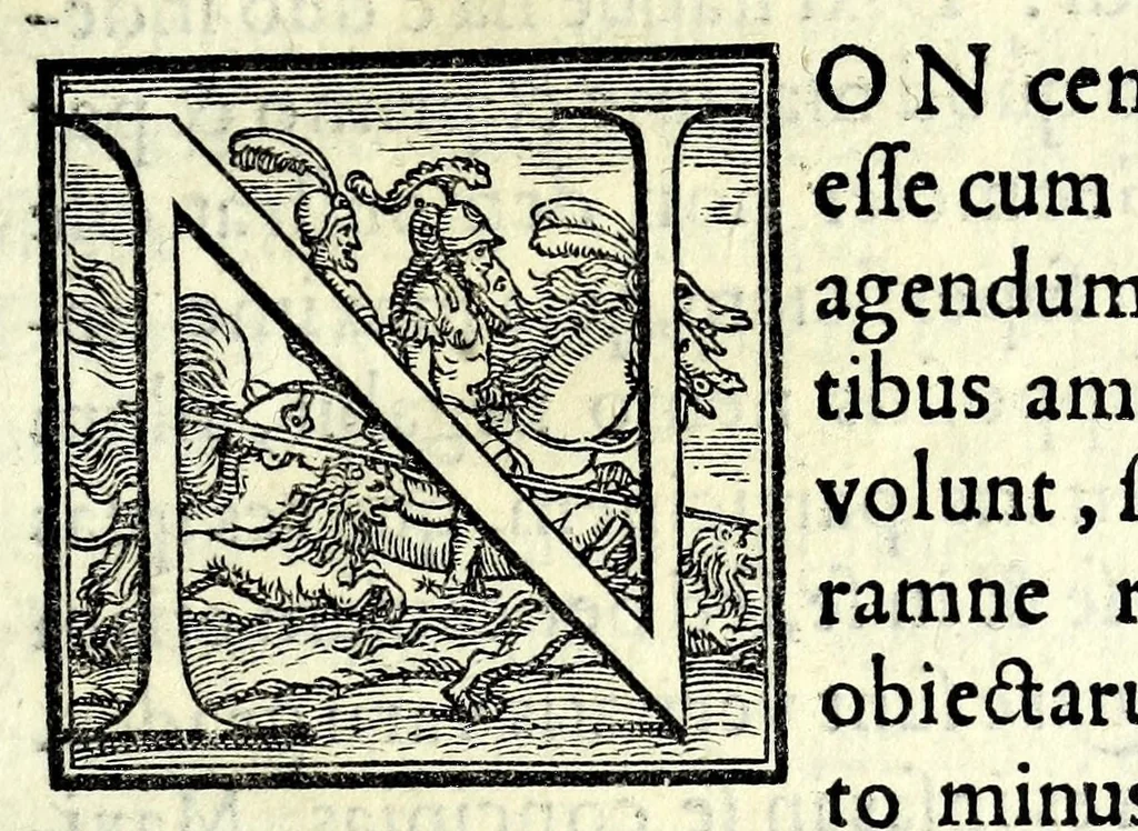 An illustration from De Etruriae regionis : quae prima in orbe Europaeo habitata est, originibus, institutis, religione & moribus, & imprimis de aurei saeculi doctrina et uit a praestantissima quae in diuinationis sacrae usu posita est, 1551, leaf 15