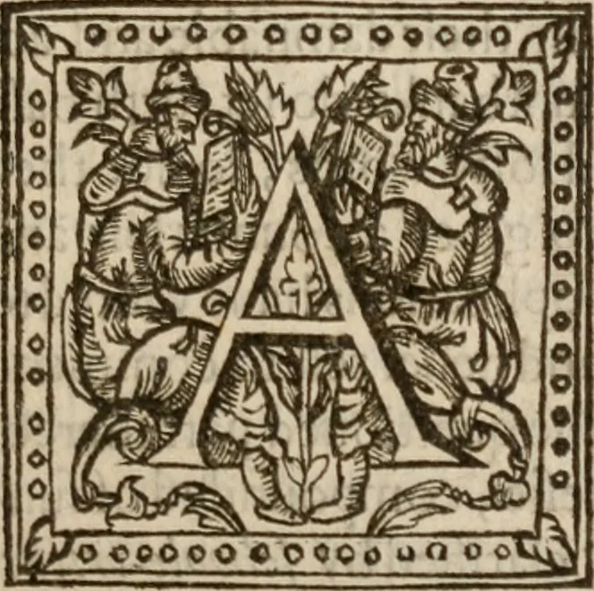 An illustration from A defence of The reformed Catholicke of M. W. Perkins, lately deceased, against the bastard Counter-Catholicke of D. Bishop, seminary priest : the first part, for answer to his calumniations generally framed against the same, and against the whole religion and state of our church ..., 1606, leaf 6
