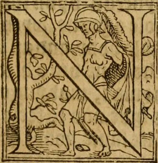 An illustration from A defence of the true and catholike doctrine of the sacrament of the body and bloud of our sauiour Christ : with a confutation of sundry errors concernyng the same, grounded and stablished upon Godes holy woorde & approved by ye consent of the moste auncient doctors of the churche, 1550, leaf 102