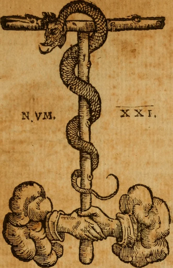 An illustration from A defence of the true and catholike doctrine of the sacrament of the body and bloud of our sauiour Christ : with a confutation of sundry errors concernyng the same, grounded and stablished upon Godes holy woorde & approved by ye consent of the moste auncient doctors of the churche, 1550, leaf 252