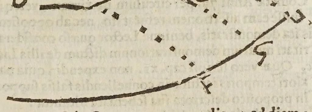 An illustration from Deffensio Scipionis Claramontii Caesenatis ab oppvgnationibvs Fortvnii Liceti, 1644, leaf 155
