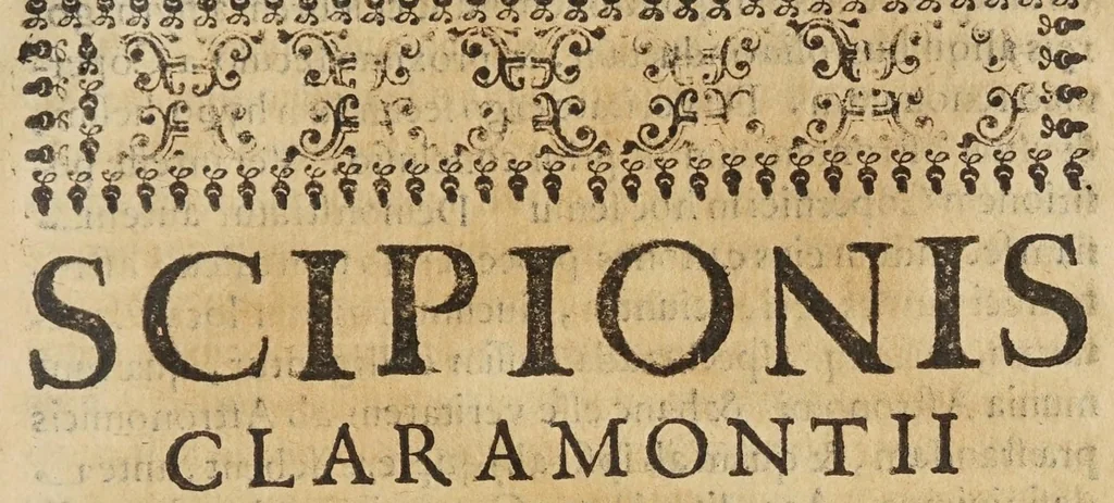 An illustration from Deffensio Scipionis Claramontii Caesenatis ab oppvgnationibvs Fortvnii Liceti, 1644, leaf 373