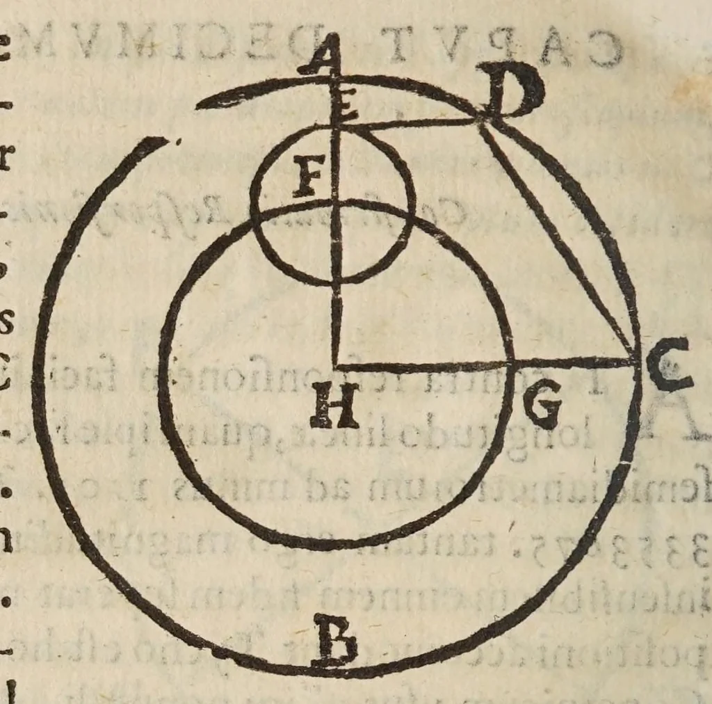 An illustration from Deffensio Scipionis Claramontii Caesenatis ab oppvgnationibvs Fortvnii Liceti, 1644, leaf 408