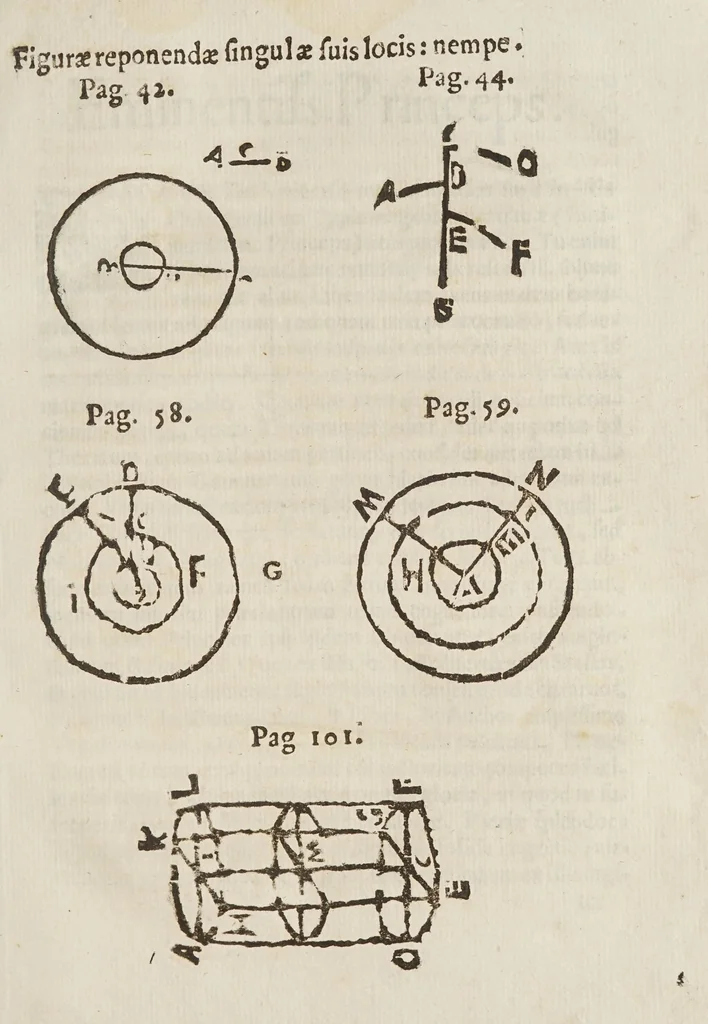 An illustration from Deffensio Scipionis Claramontii Caesenatis ab oppvgnationibvs Fortvnii Liceti, 1644, leaf 9