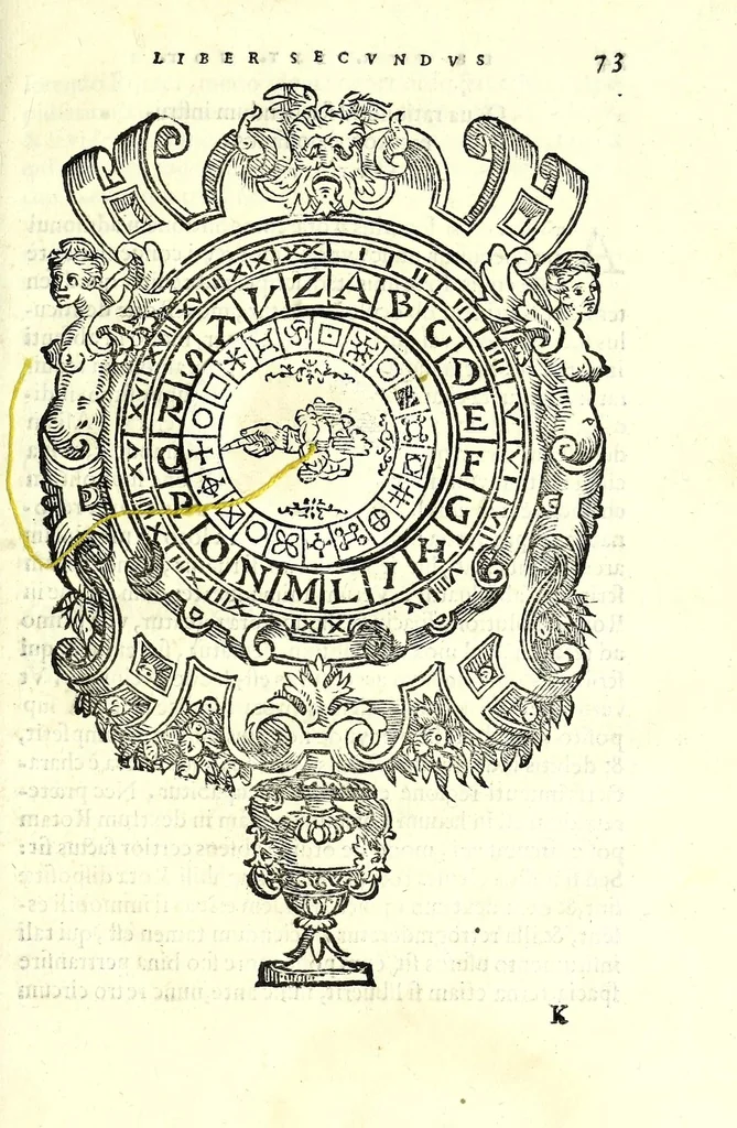 An illustration from De fvrtivis literarvm notis, vulgo, De ziferis libri IIII, 1563, leaf 101
