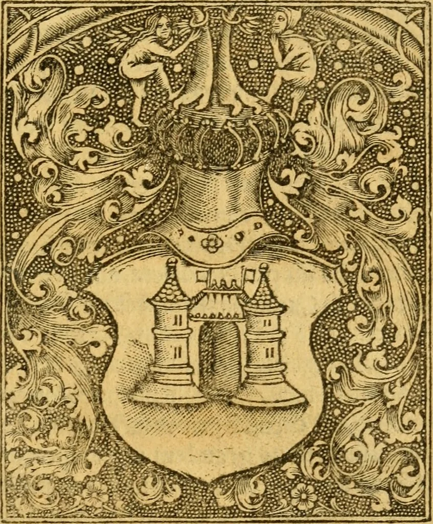 An illustration from De gestis Joanne virginis France egregie bellatricis libri quattuor..., 1516, leaf 4