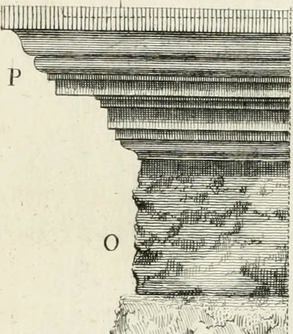 An illustration from Degli anfiteatri e particolarmente del Flavio di Roma, di quello d' Italica nella Spagna, e di quello di Pola nell' Istria, 1788, leaf 110