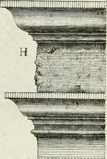 An illustration from Degli anfiteatri e particolarmente del Flavio di Roma, di quello d' Italica nella Spagna, e di quello di Pola nell' Istria, 1788, leaf 110