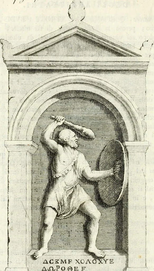 An illustration from Degli anfiteatri e particolarmente del Flavio di Roma, di quello d' Italica nella Spagna, e di quello di Pola nell' Istria, 1788, leaf 91