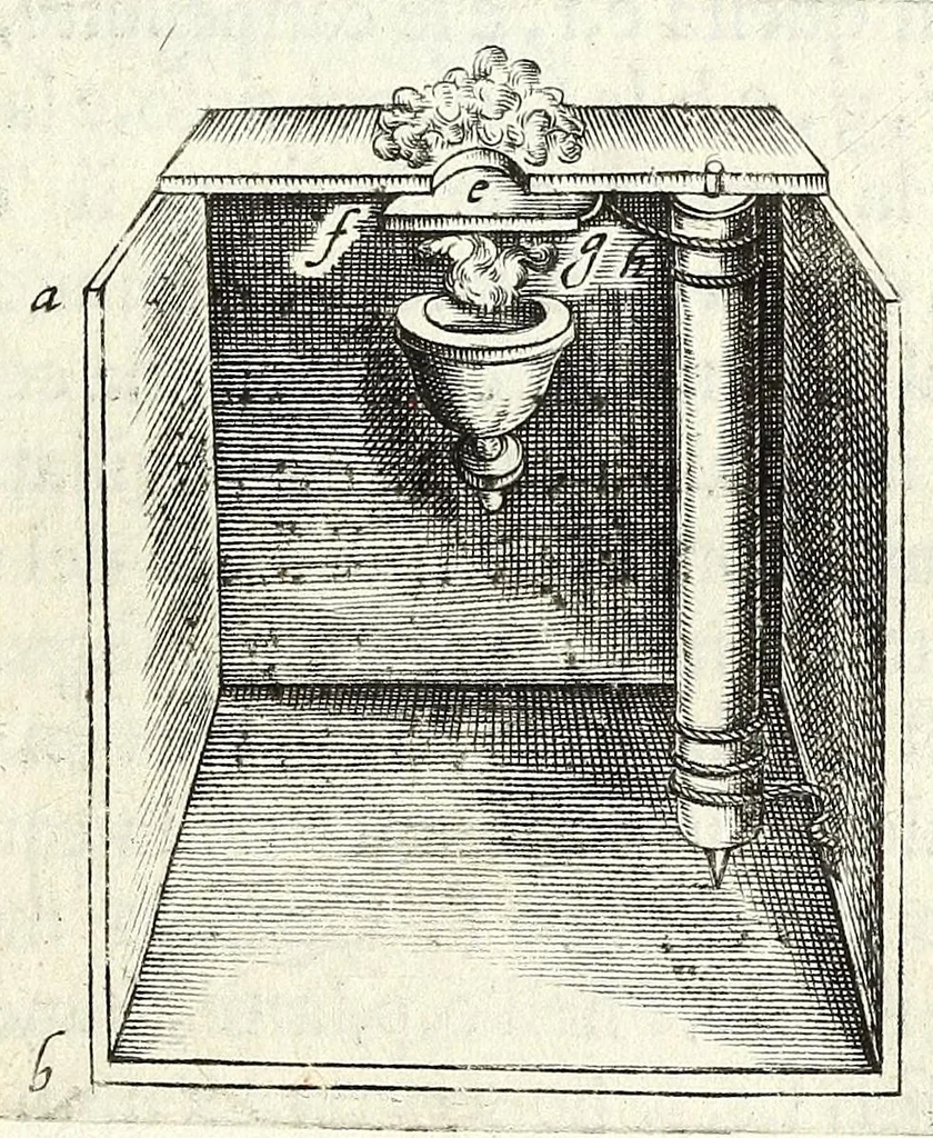 An illustration from De gli avtomati, ouero, Machine se moventi, libri duo, 1589, leaf 55