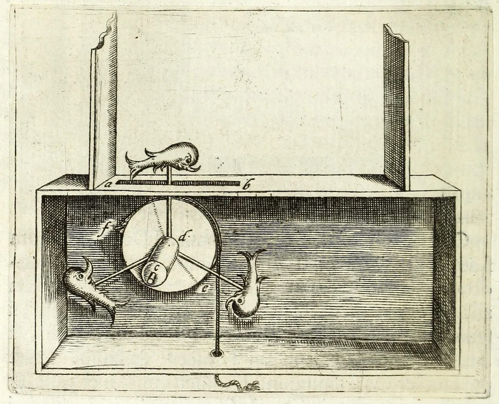 An illustration from De gli avtomati, ouero, Machine se moventi, libri duo, 1589, leaf 82