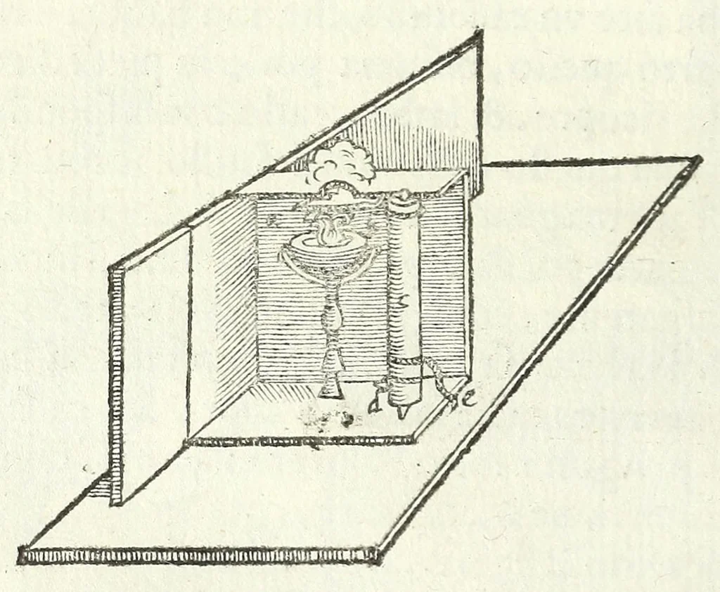 An illustration from De gli avtomati, ouero, Machine se moventi, libri duo, 1589, leaf 84