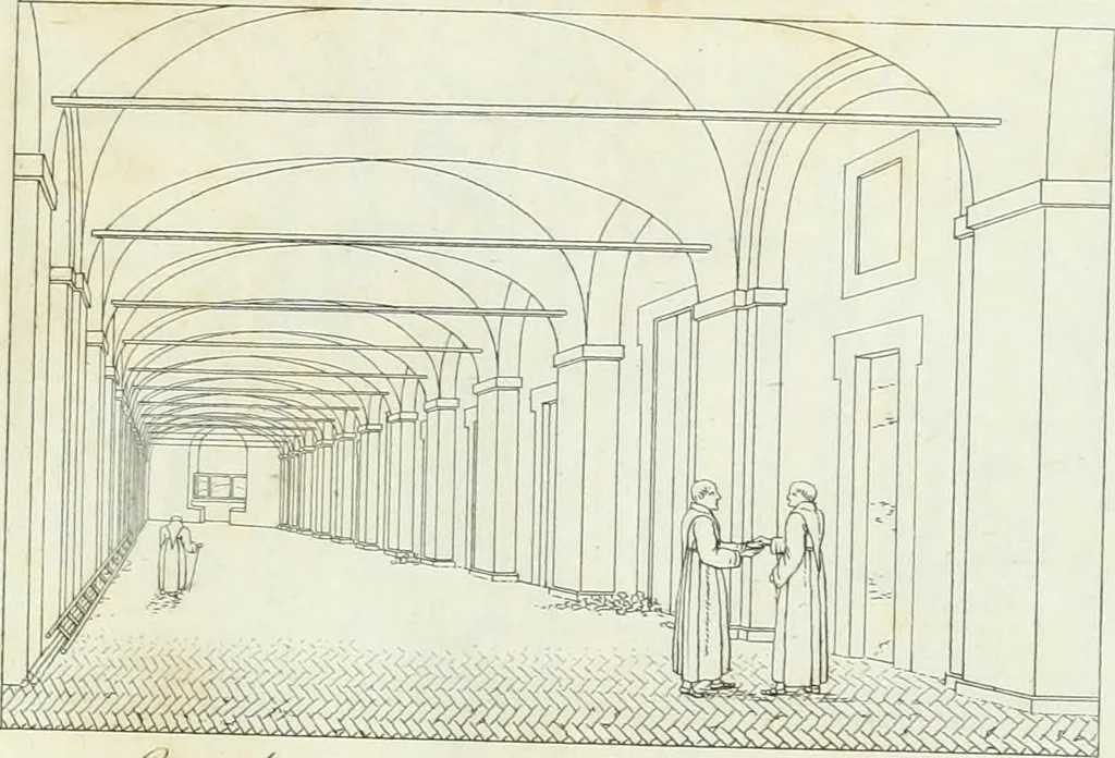 An illustration from Degli edificj antichi e moderni di Roma; vedute in contorno, 1817, leaf 10