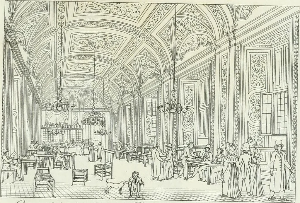 An illustration from Degli edificj antichi e moderni di Roma; vedute in contorno, 1817, leaf 106