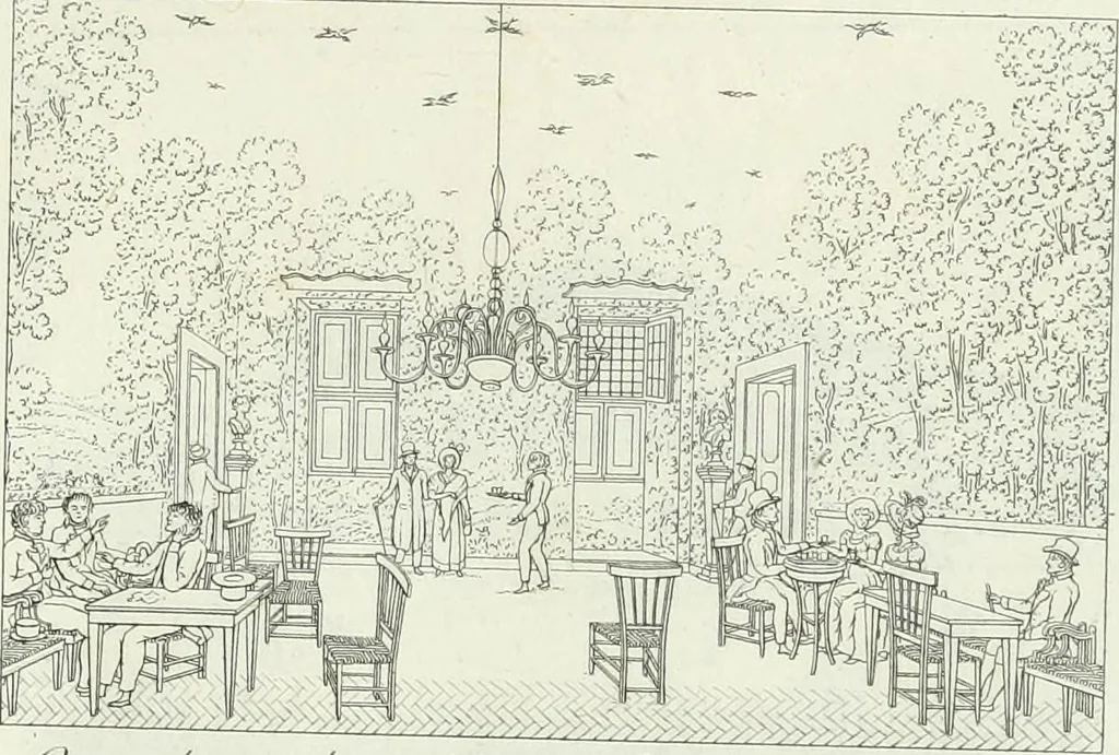 An illustration from Degli edificj antichi e moderni di Roma; vedute in contorno, 1817, leaf 108