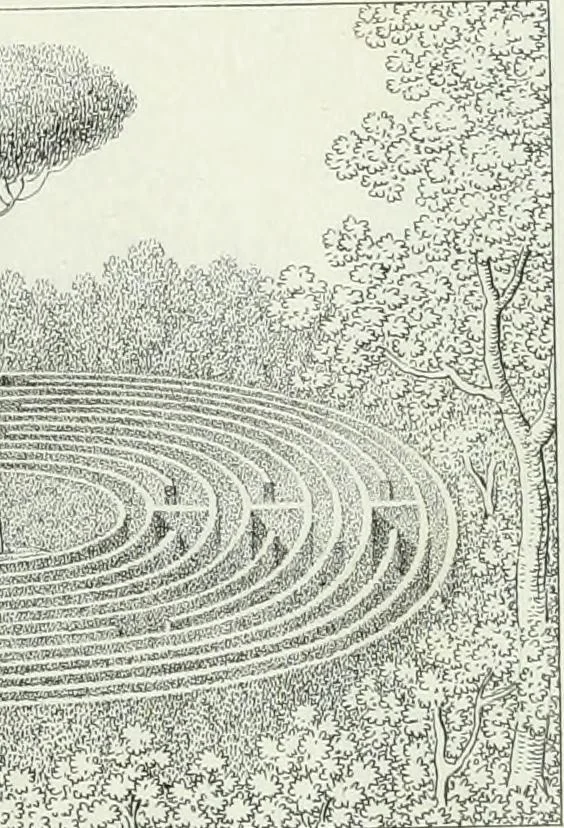 An illustration from Degli edificj antichi e moderni di Roma; vedute in contorno, 1817, leaf 52