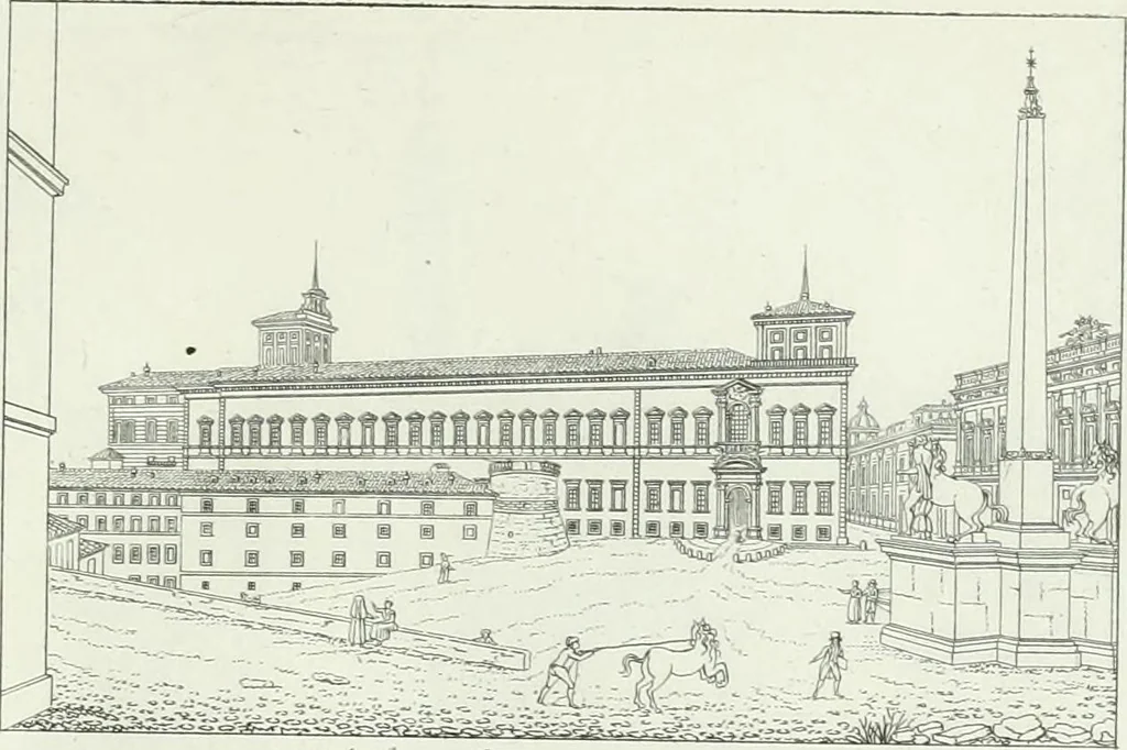 An illustration from Degli edificj antichi e moderni di Roma; vedute in contorno, 1817, leaf 78