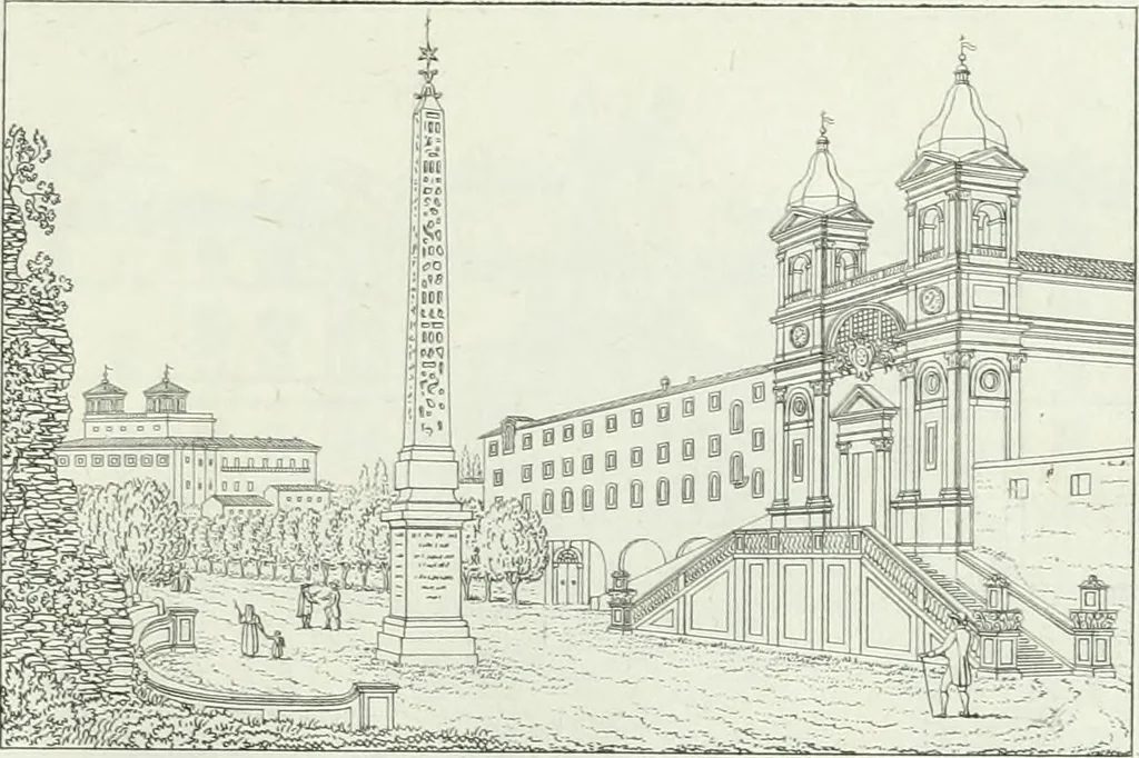 An illustration from Degli edificj antichi e moderni di Roma; vedute in contorno, 1817, leaf 94