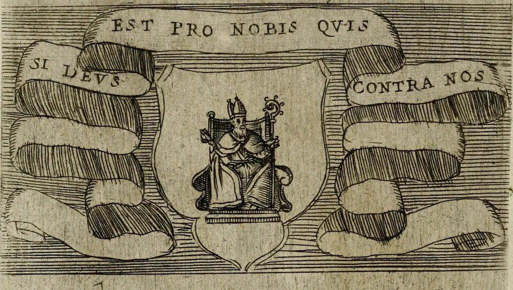 An illustration from De gli habiti delle religioni con le armi e breue descrittion loro, libro primo[-terza], 1626, leaf 105
