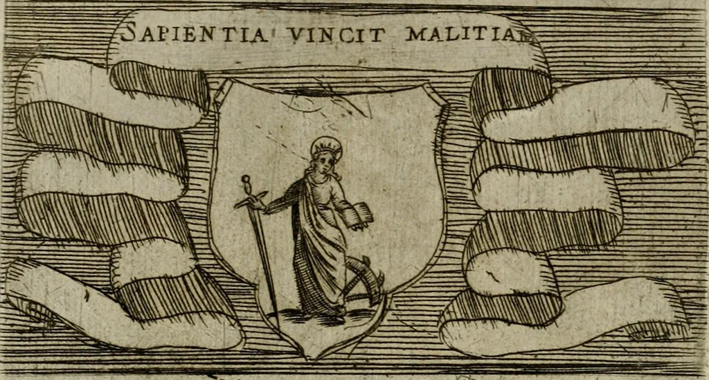 An illustration from De gli habiti delle religioni con le armi e breue descrittion loro, libro primo[-terza], 1626, leaf 107