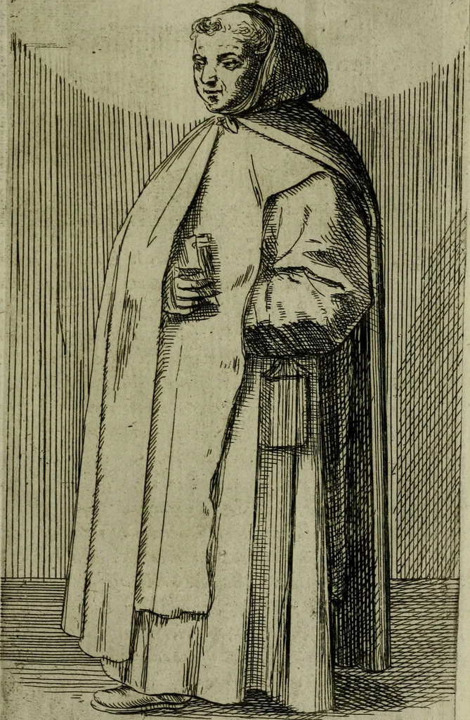 An illustration from De gli habiti delle religioni con le armi e breue descrittion loro, libro primo[-terza], 1626, leaf 112