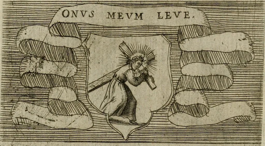 An illustration from De gli habiti delle religioni con le armi e breue descrittion loro, libro primo[-terza], 1626, leaf 115