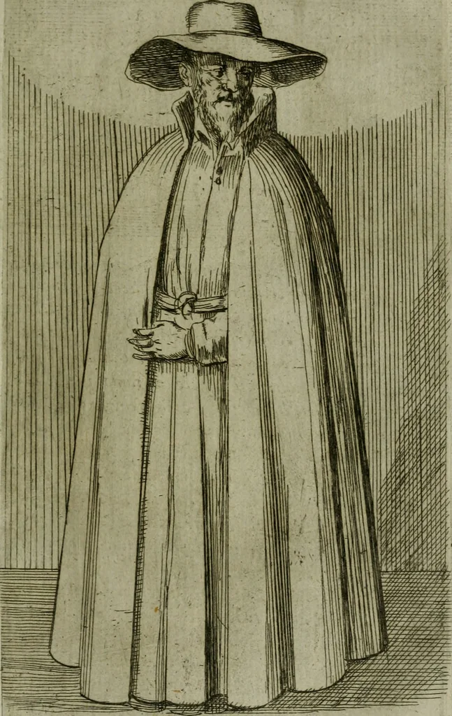 An illustration from De gli habiti delle religioni con le armi e breue descrittion loro, libro primo[-terza], 1626, leaf 116