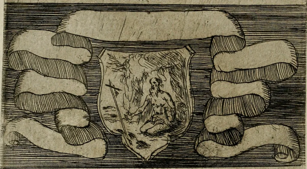 An illustration from De gli habiti delle religioni con le armi e breue descrittion loro, libro primo[-terza], 1626, leaf 141