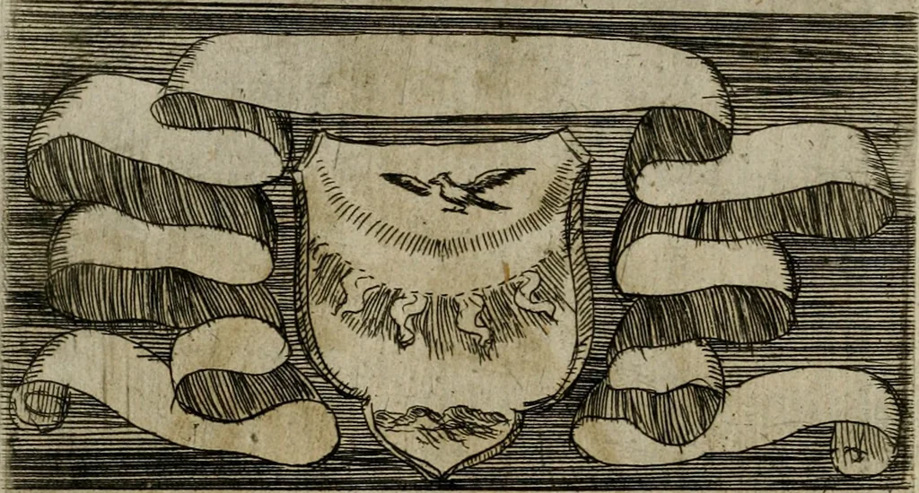 An illustration from De gli habiti delle religioni con le armi e breue descrittion loro, libro primo[-terza], 1626, leaf 145