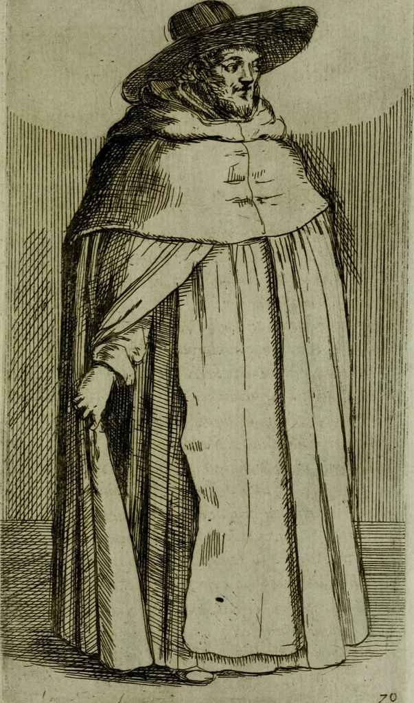 An illustration from De gli habiti delle religioni con le armi e breue descrittion loro, libro primo[-terza], 1626, leaf 160