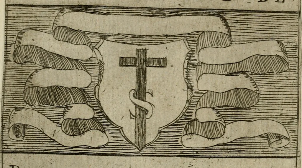 An illustration from De gli habiti delle religioni con le armi e breue descrittion loro, libro primo[-terza], 1626, leaf 19
