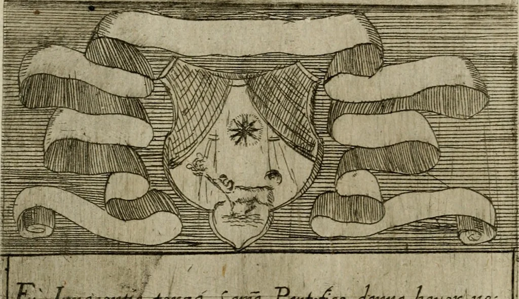 An illustration from De gli habiti delle religioni con le armi e breue descrittion loro, libro primo[-terza], 1626, leaf 25