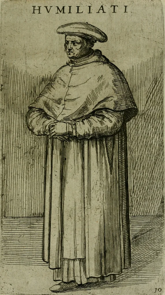 An illustration from De gli habiti delle religioni con le armi e breue descrittion loro, libro primo[-terza], 1626, leaf 34
