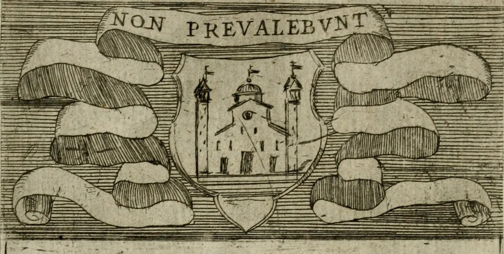 An illustration from De gli habiti delle religioni con le armi e breue descrittion loro, libro primo[-terza], 1626, leaf 35