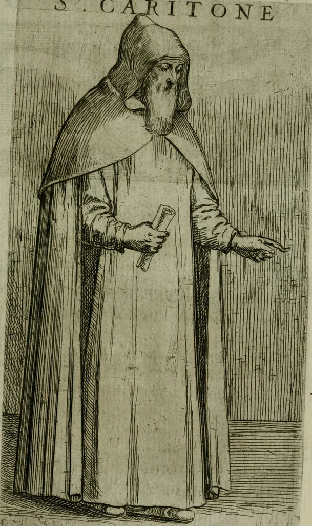 An illustration from De gli habiti delle religioni con le armi e breue descrittion loro, libro primo[-terza], 1626, leaf 36