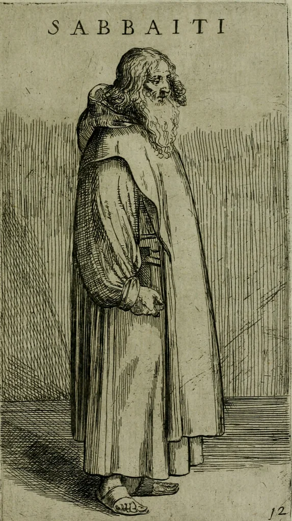 An illustration from De gli habiti delle religioni con le armi e breue descrittion loro, libro primo[-terza], 1626, leaf 38