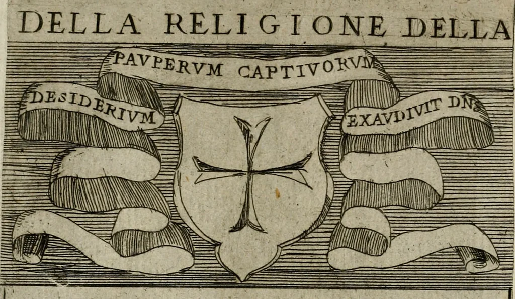 An illustration from De gli habiti delle religioni con le armi e breue descrittion loro, libro primo[-terza], 1626, leaf 39
