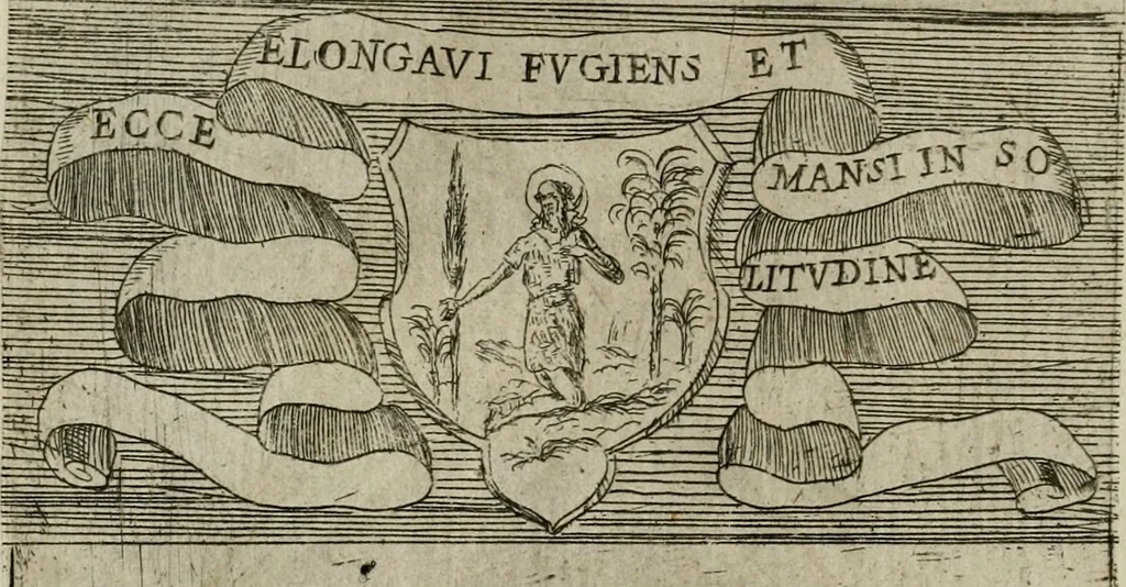 An illustration from De gli habiti delle religioni con le armi e breue descrittion loro, libro primo[-terza], 1626, leaf 41