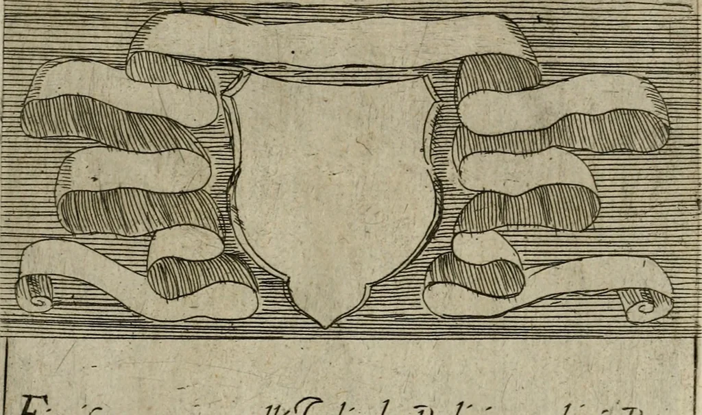 An illustration from De gli habiti delle religioni con le armi e breue descrittion loro, libro primo[-terza], 1626, leaf 45