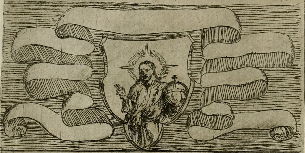 An illustration from De gli habiti delle religioni con le armi e breue descrittion loro, libro primo[-terza], 1626, leaf 47