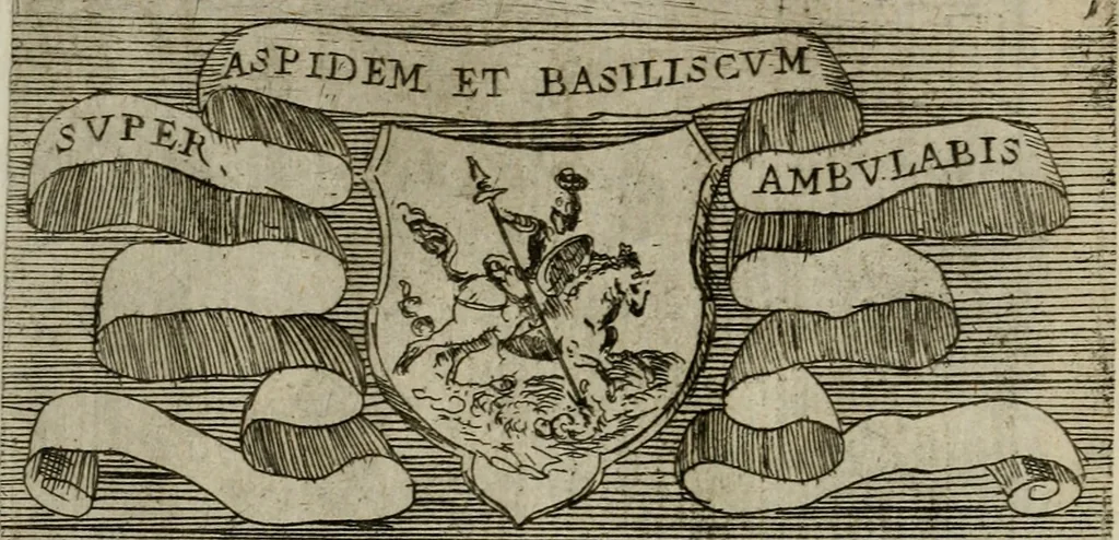 An illustration from De gli habiti delle religioni con le armi e breue descrittion loro, libro primo[-terza], 1626, leaf 59