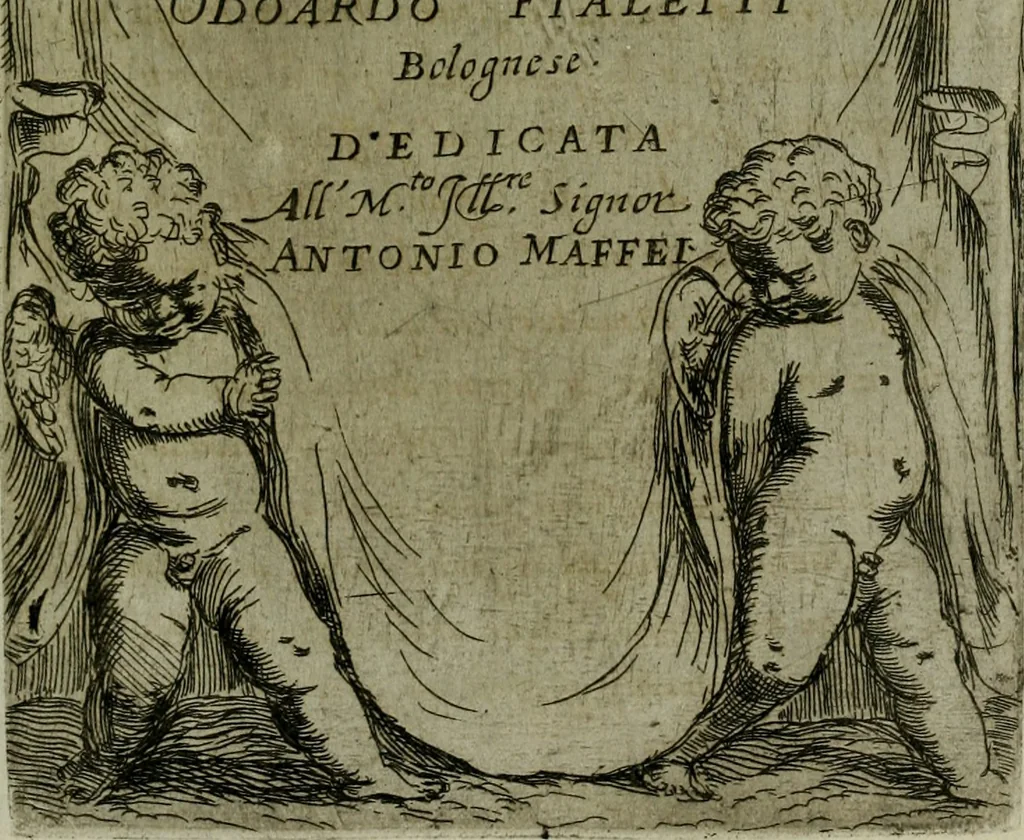 An illustration from De gli habiti delle religioni con le armi e breue descrittion loro, libro primo[-terza], 1626, leaf 70